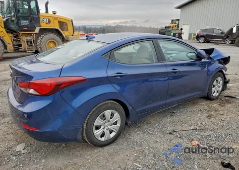 2016 Hyundai Elantra Se from USA, damaged, VIN 5NPDH4AE1GH773052